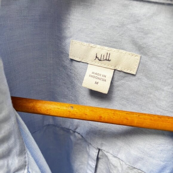 J. Jill Cotton Button Down Classic Shirt- Size M - Picture 2 of 4